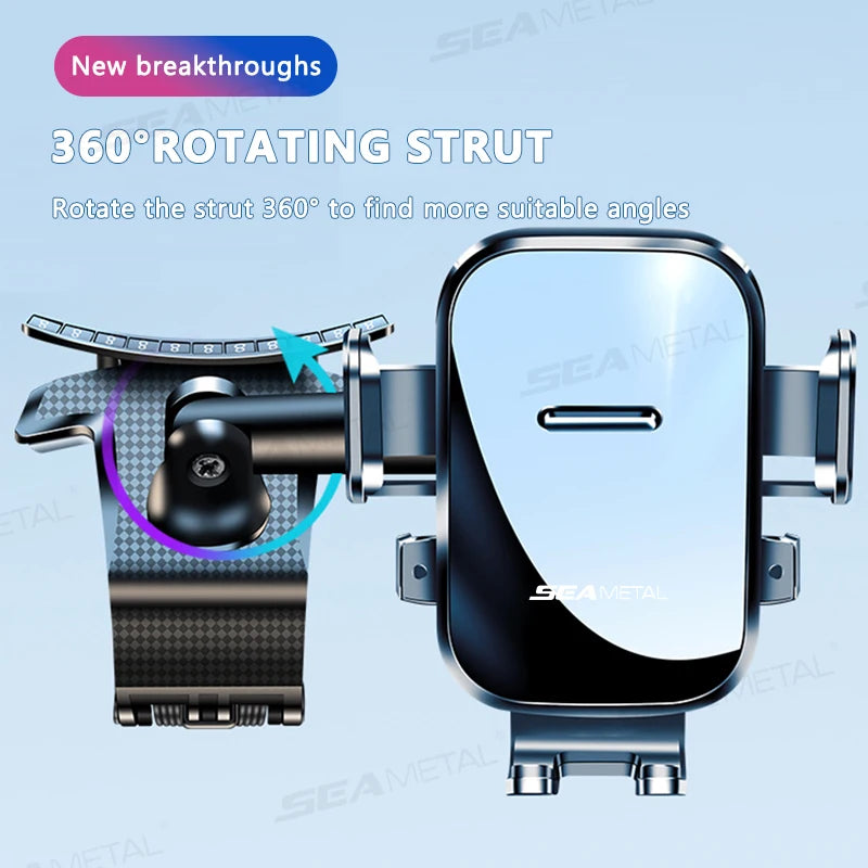 Dashboard Car Phone Holder 360Degree Rotation Phone Mount GPS Navigation Bracket Universal for Iphone Samsung LG Huawei