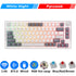 H81 Royal Kludge Gasket Structure Tri-Mode Mechanical Keyboard 81 Key 80% RGB Backlit 2.4G Wireless Bluetooth Gamer Keyboard