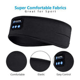 Bluetooth Wireless Sports Headband Earphones with Music Functionality and Eye Mask Design