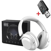 15 Hour Wireless Headset Bluetooth Headphone 5.3 Large TV Earphone Rotate Big Earmuffs with USB Adapter for Television PC