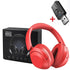 15 Hour Wireless Headset Bluetooth Headphone 5.3 Large TV Earphone Rotate Big Earmuffs with USB Adapter for Television PC