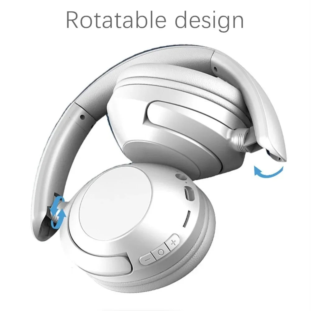 15 Hour Wireless Headset Bluetooth Headphone 5.3 Large TV Earphone Rotate Big Earmuffs with USB Adapter for Television PC