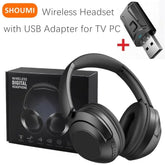 15 Hour Wireless Headset Bluetooth Headphone 5.3 Large TV Earphone Rotate Big Earmuffs with USB Adapter for Television PC