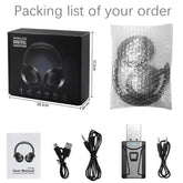 15 Hour Wireless Headset Bluetooth Headphone 5.3 Large TV Earphone Rotate Big Earmuffs with USB Adapter for Television PC