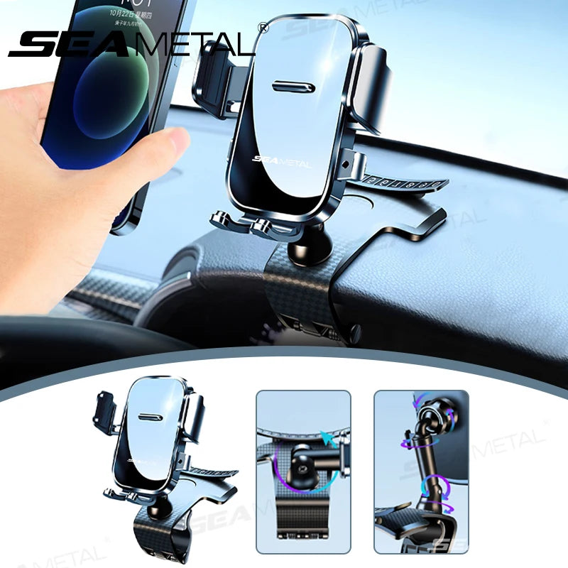 Dashboard Car Phone Holder 360Degree Rotation Phone Mount GPS Navigation Bracket Universal for Iphone Samsung LG Huawei