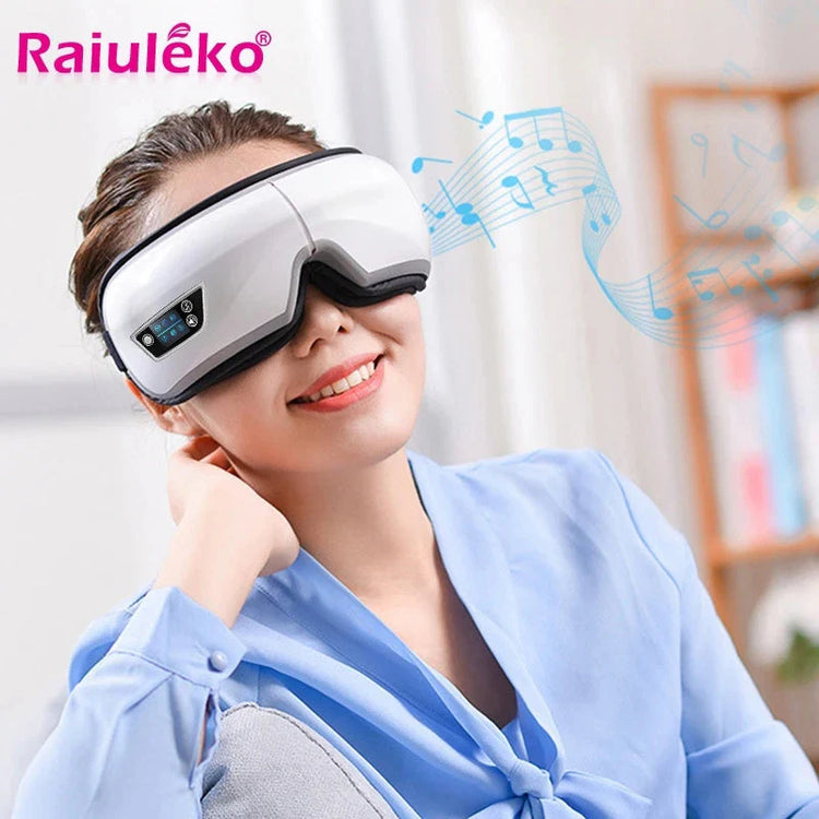 6D Smart Eye Massager Vibration Airbag Compress Eye Care Instrument Bluetooth Music Eye Massage Glasses Eye Relax Fatigue